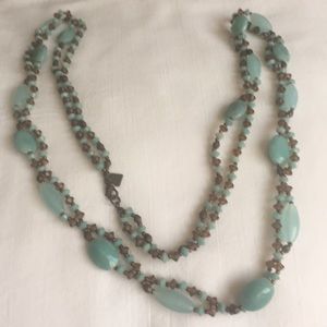 24" double strand necklace.